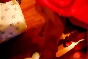 Outrageous body of a golden-haired cougar in my dorm room