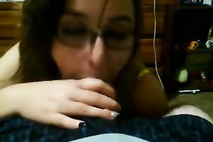 Plump and playful brunette hair girlfriend likes playing with my pole