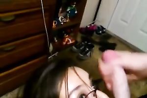 Plump and playful brunette hair girlfriend likes playing with my pole