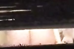 Watching the neighboring floozy receives undressed and exposing her zeppelins and her booty