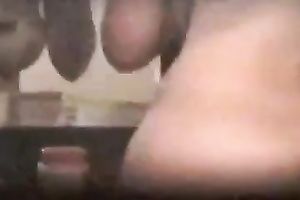 Watching the neighboring floozy receives undressed and exposing her zeppelins and her booty