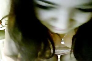 Outstanding masturbation movie with a merry-boobed legal age teenager