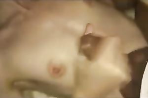 My flat chested girlfriend wishes me to cum on her whoppers