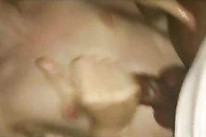 My flat chested girlfriend wishes me to cum on her whoppers