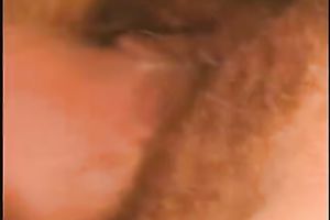 Closeup shaggy white love tunnel penetration of my young European GF
