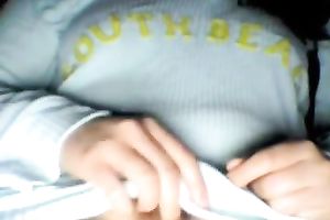 Livecam solo with a wonderful-looking black brown rubbing her clit