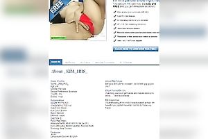 Exotic juicy dark brown BBC bitch topless in miniature panties on web camera