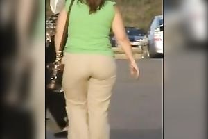 Woman with awesome a-aperture acquires followed by me in a shop