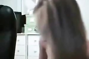 Breathtaking golden-haired web camera babe with big milk shakes is posing seductively