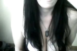 Web Camera solo with my curvy spouse playing with a new vibrator