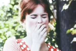 Torrid rural ginger sweetheart shows her ideal deepthroat skills