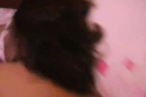 Hot dark brown legal age teenager with tiny melons wakes up topless