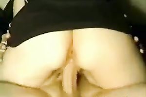 Neat gal masturbates for her paramour and then straddles him on top