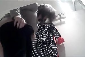 Astonishing well-stacked brunette hair changes her clothes