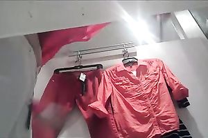 Astonishing well-stacked brunette hair changes her clothes