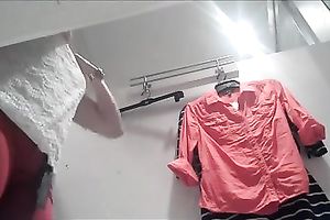 Astonishing well-stacked brunette hair changes her clothes