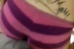 Pale skin lewd legal age teenager lapdances on the palpitating dick of her boyfriend