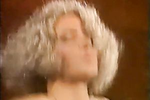 Lascivious unshaved blondie punishes herself by riding dick