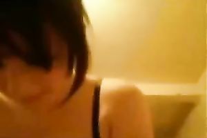 Banging my glamorous juvenile dark brown bitch fucked on web camera