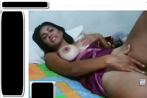 Gorgeous dark brown latin chick is indeed non-professional honey with big tits