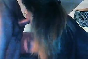 Insatiable brunette hair sucks my 10-Pounder and welcomes it in her vagina