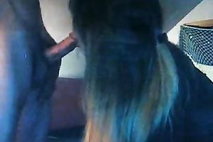 Insatiable brunette hair sucks my 10-Pounder and welcomes it in her vagina