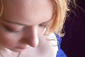 Cute sexy bushy haired girlfriend plays with my 10-Pounder