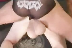 Horny man with the world's huge balls is pounding me from behind