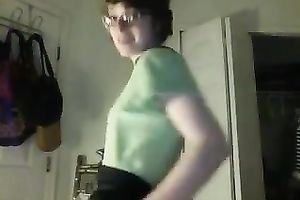 Beautiful and nerdy legal age teenager sweetie receives naked on livecam