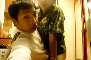 Asian honey acquires drilled from behind after showing her dick-riding talent