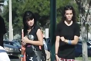 Petite dilettante a-hole of sexy white girls on the street