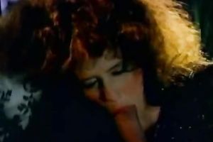 Wild and sexually excited dark brown bites and eats a large schlong