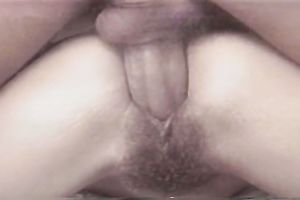 Huge 10-Pounder permeates unattractive hirsute cum-hole from behind
