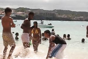 This greatly curvy hottie in yellow bikini definitely caught my attention