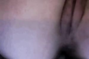 My dirty slut wife fingers her bawdy cleft and arsehole in astounding homemade movie scene