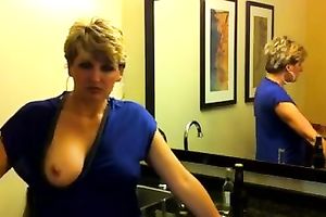 Blonde mama drives me eager with a deepthroat orall-service