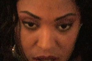 Flirty ebon nympho with worthy gazoo takes part in a threesome