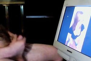 My sexy girlfriend sent me hawt topless photos and I jerked off