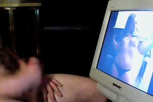 My sexy girlfriend sent me hawt topless photos and I jerked off