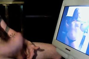 My sexy girlfriend sent me hawt topless photos and I jerked off
