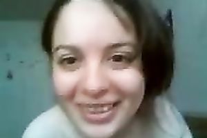 Skinny and cute hottie takes big and thick rod in her bedroom