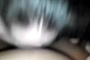 Curly haired big beautiful woman harlot is blowing my dark penis like mad