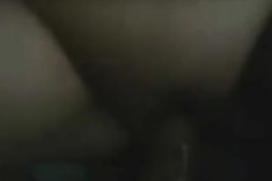 She puts a fuck-rubber on my pecker and licks it in advance of taking in her snatch