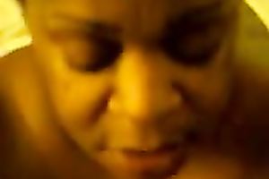 My dark Married slut needs protein facial mask and I give it her