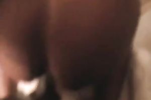 Hot chunky dark booty getting slowly screwed in the arsehole