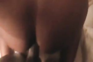 Hot chunky dark booty getting slowly screwed in the arsehole