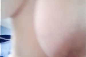 Washing my large natural scones and squeezing my teats