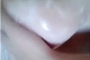 Washing my large natural scones and squeezing my teats