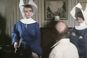 Horn-mad and nasty brunette hair acquires double permeated