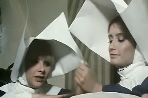 Horn-mad and nasty brunette hair acquires double permeated